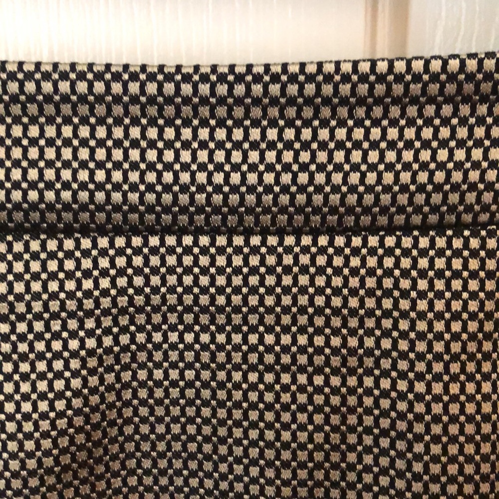 Ann Taylor gold/black pencil skirt